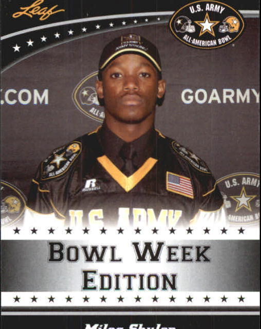 2011 Leaf Army All-American Bowl Bowl Week Edition #E12 Miles Shuler