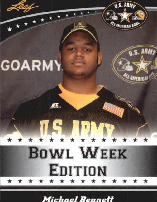 2011 Leaf Army All-American Bowl Bowl Week Edition #E29 Michael Bennett