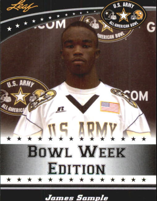2011 Leaf Army All-American Bowl Bowl Week Edition #W48 James Sample
