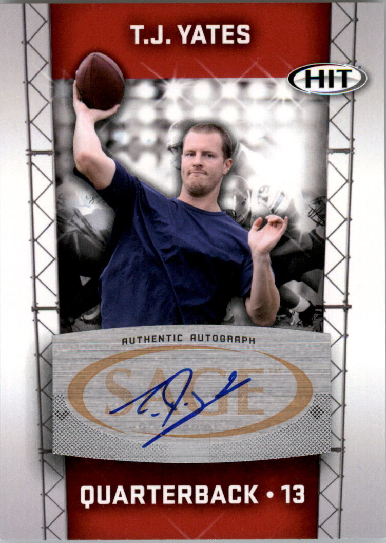 Autógrafos de fútbol americano Sage Hit 2011 auto tú eliges - Imagen 10 de 21