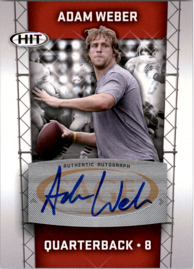 Autógrafos de fútbol americano Sage Hit 2011 auto tú eliges - Imagen 12 de 21
