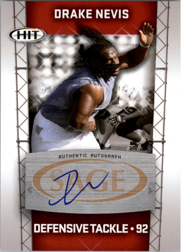 Autógrafos de fútbol americano Sage Hit 2011 auto tú eliges - Imagen 18 de 21
