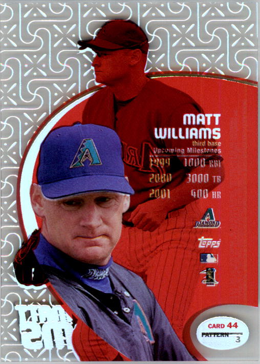 1998 Topps Tek Pattern 3 #44 Matt Williams back image
