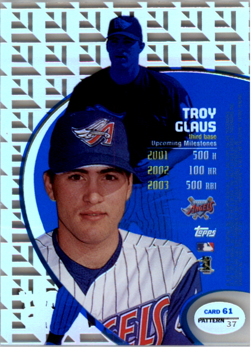 1998 Topps Tek Pattern 37 #61 Troy Glaus back image