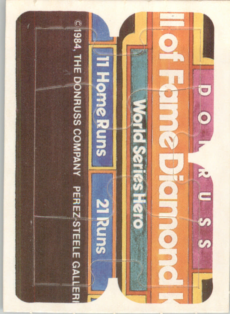 1984 Donruss Baseball "Duke Snider Puzzle" Cards - Picture 40 of 43