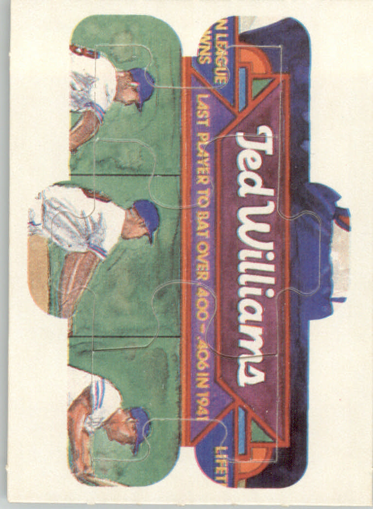 1984 Donruss Baseball "Ted Williams Puzzle" Cards - Picture 28 of 37
