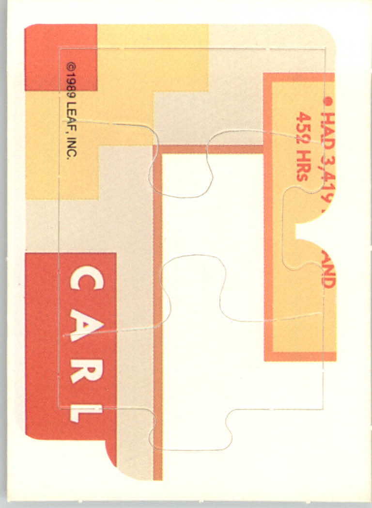 1990 Donruss Carl Yastrzemski Puzzle #55 Yastrzemski Puzzle 55-57