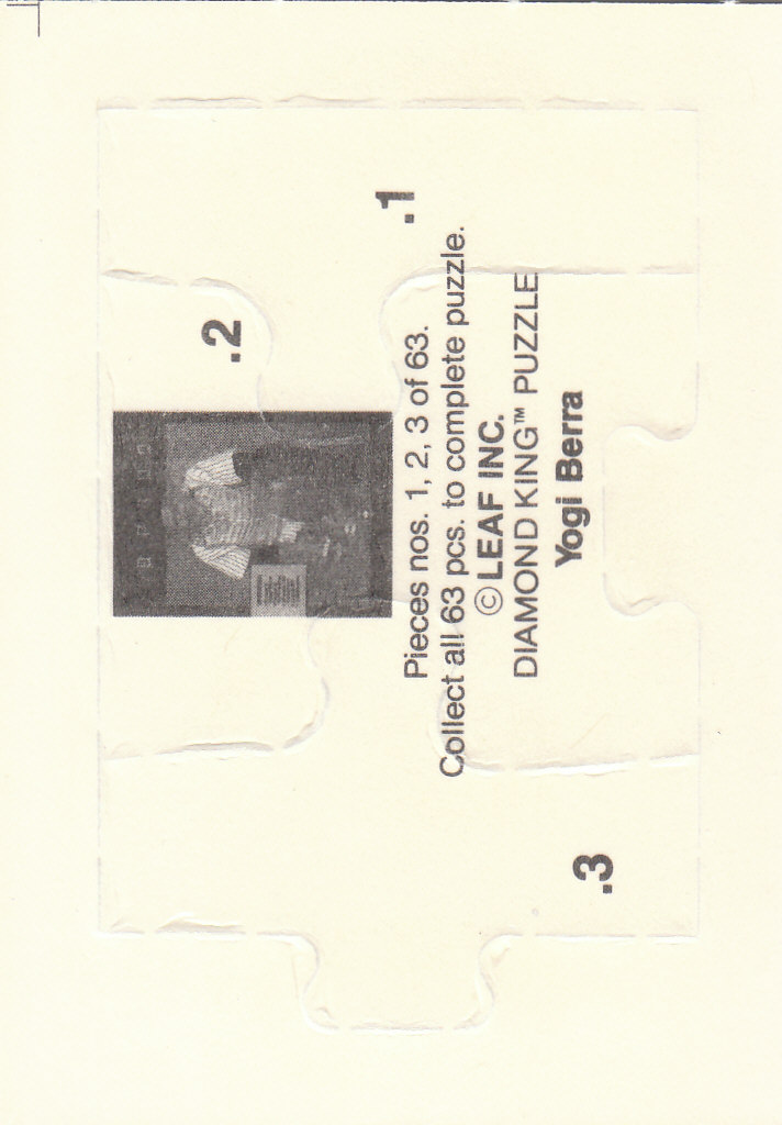 1990 Leaf Baseball "Yogi Berra Puzzle" Insert Cards - Picture 3 of 43
