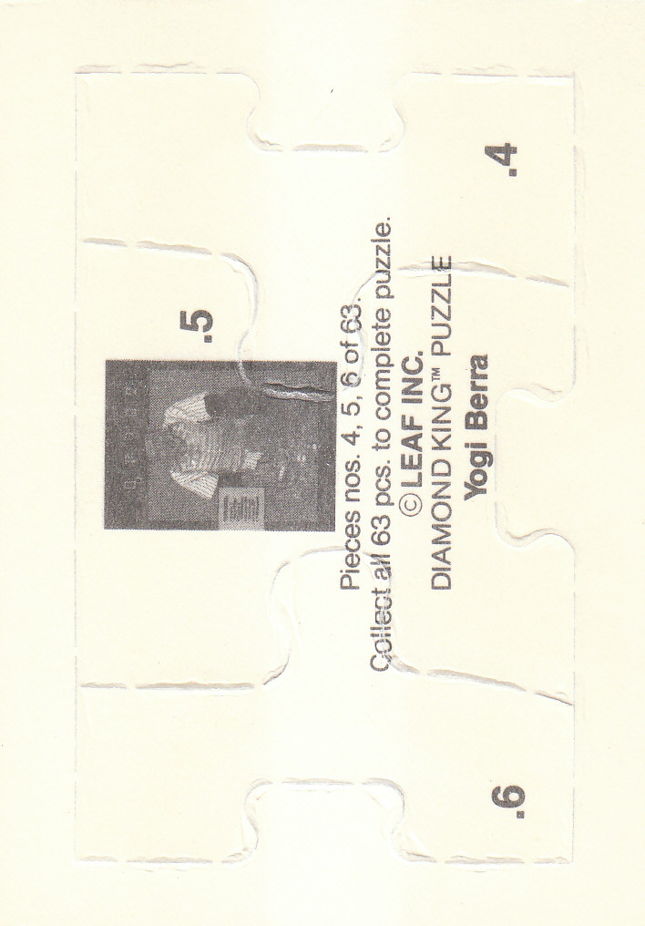 1990 Leaf Baseball "Yogi Berra Puzzle" Insert Cards - Picture 5 of 43
