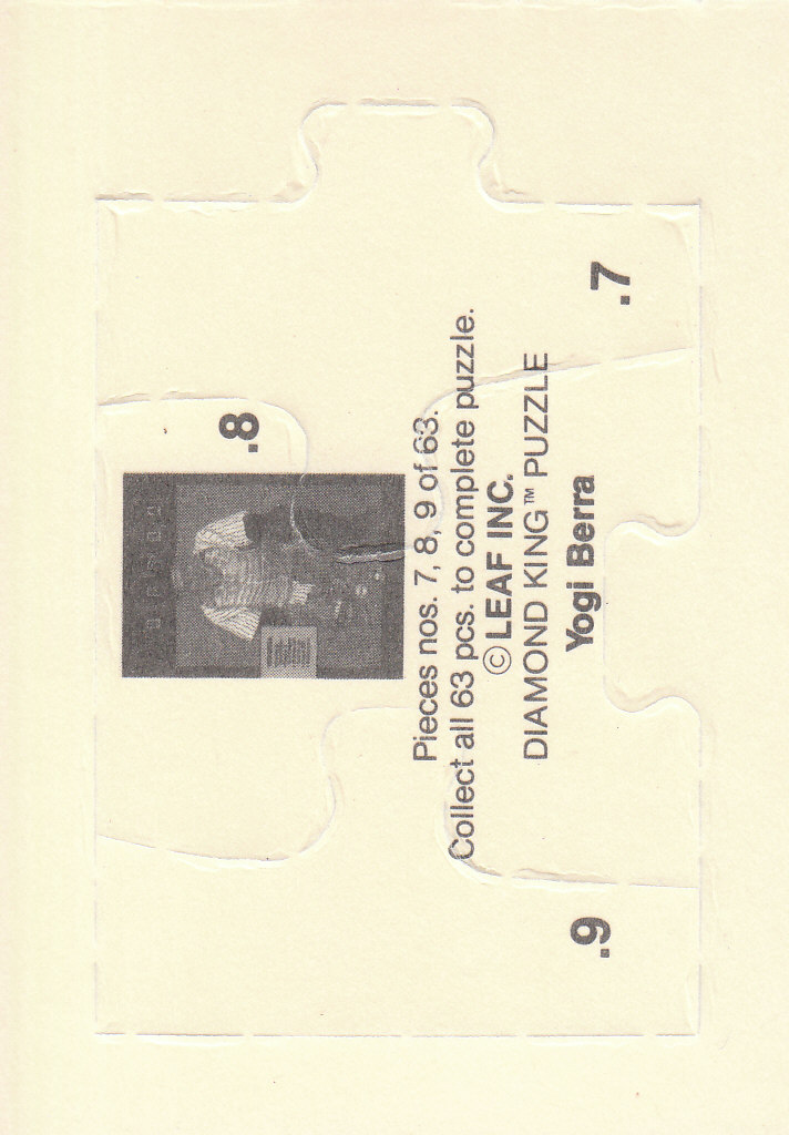 1990 Leaf Baseball "Yogi Berra Puzzle" Insert Cards - Picture 7 of 43