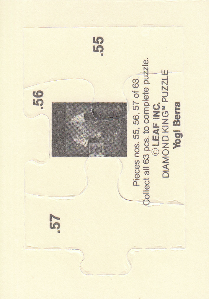 1990 Leaf Baseball "Yogi Berra Puzzle" Insert Cards - Picture 39 of 43