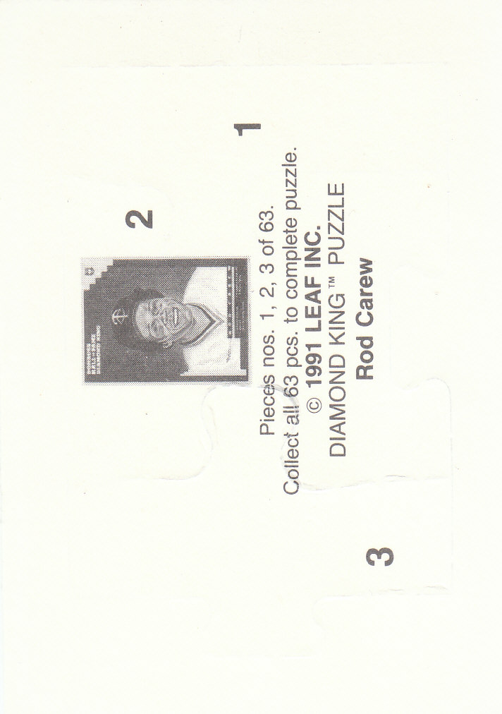 1992 Donruss Baseball "Rod Carew Puzzle" Cards - Picture 3 of 43