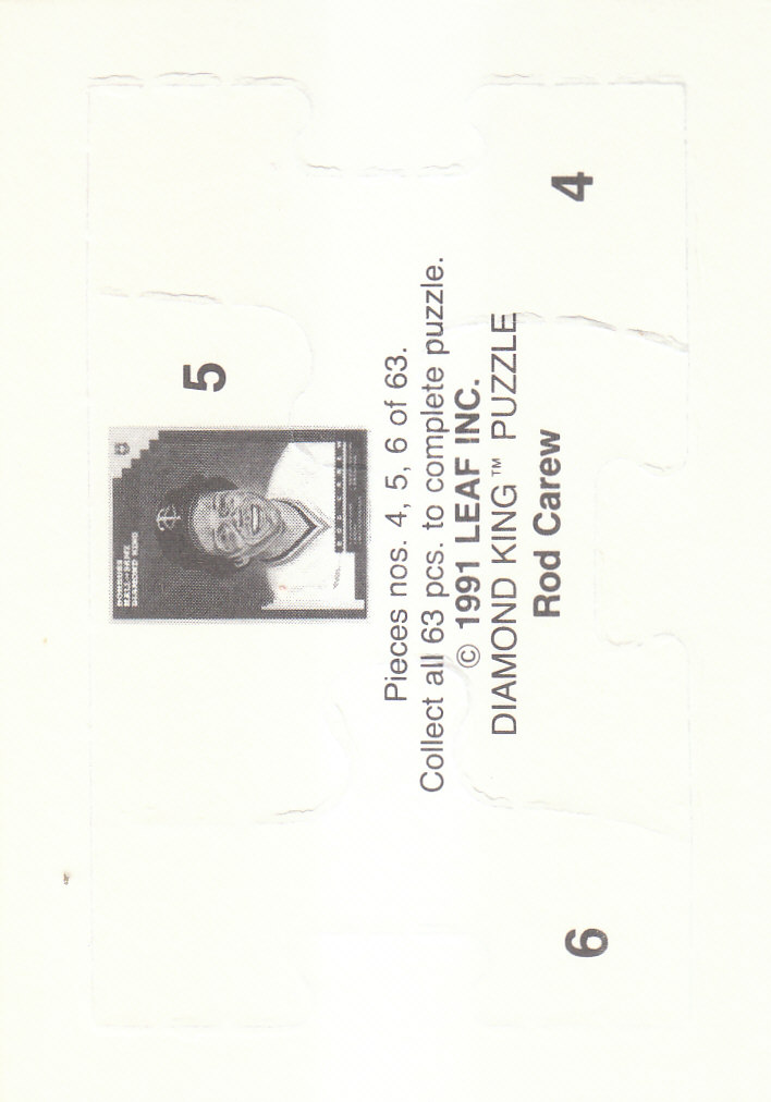 1992 Donruss Baseball "Rod Carew Puzzle" Cards - Picture 5 of 43