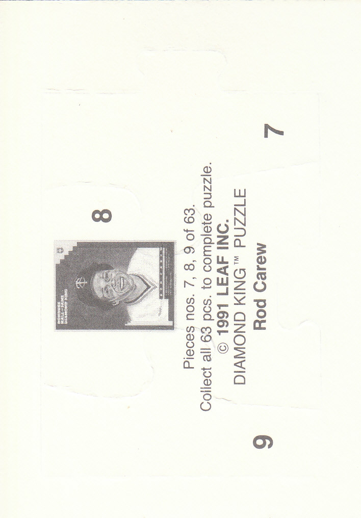 1992 Donruss Baseball "Rod Carew Puzzle" Cards - Picture 7 of 43