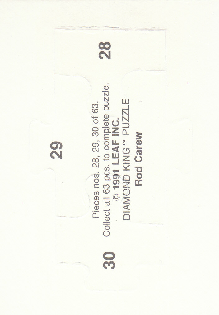 1992 Donruss Baseball "Rod Carew Puzzle" Cards - Picture 21 of 43