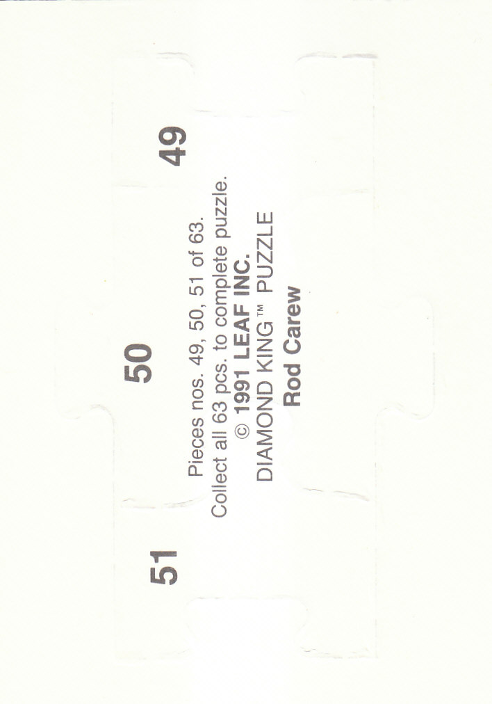 1992 Donruss Baseball "Rod Carew Puzzle" Cards - Picture 35 of 43
