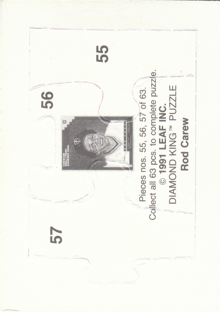1992 Donruss Baseball "Rod Carew Puzzle" Cards - Picture 39 of 43