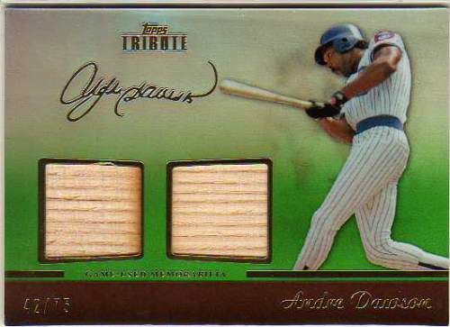 2011 Topps Tribute Dual Relics Green #AD Andre Dawson