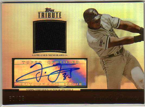 2011 Topps Tribute Autograph Relics #FT Frank Thomas