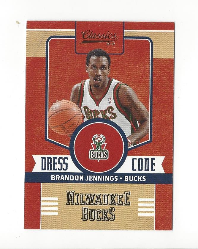 2010-11 Classics Dress Code #10 Brandon Jennings