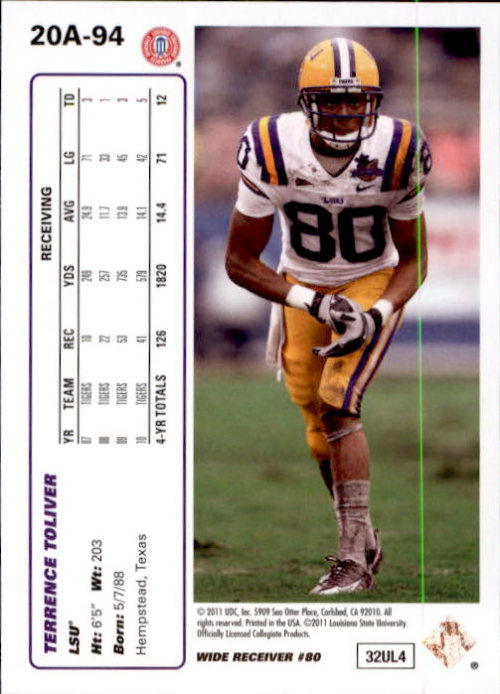 A6792- 2011 Upper Deck FB Assorted Insert Cards -You Pick- 15+ FREE US SHIP - Picture 100 of 426