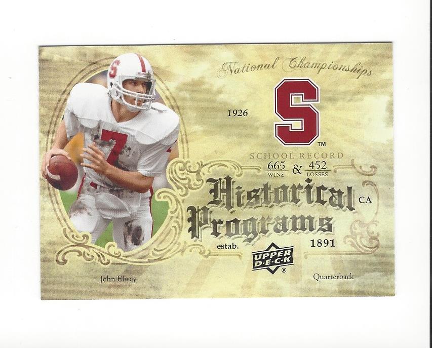 2011 Upper Deck Historical Programs #HP7 John Elway