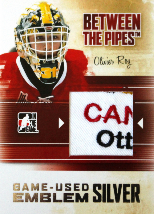 2010-11 Between The Pipes Emblems Silver #M46 Olivier Roy