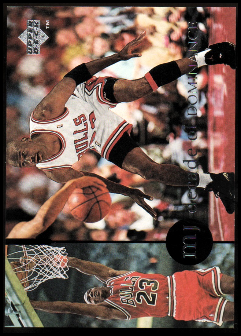 1994-95 Collector's Choice International Spanish Decade of Dominance #J6 Michael Jordan/'88 NBA Defensive POY