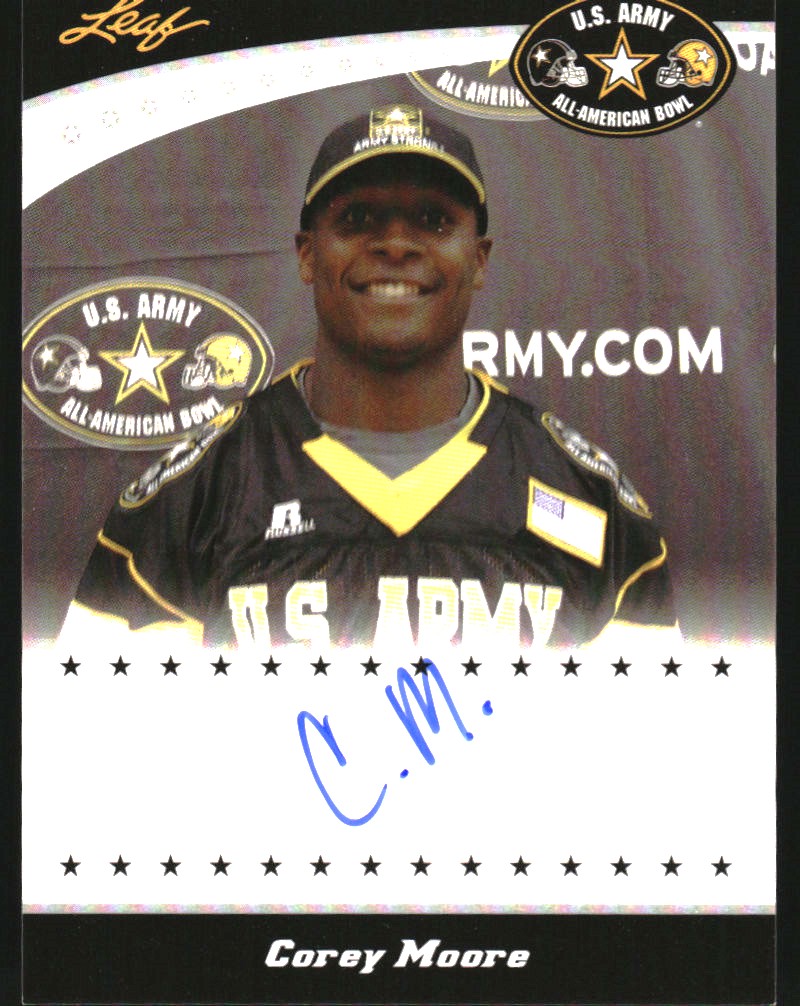 2011 Leaf Army All-American Bowl Tour Autographs #TACM1 Corey Moore