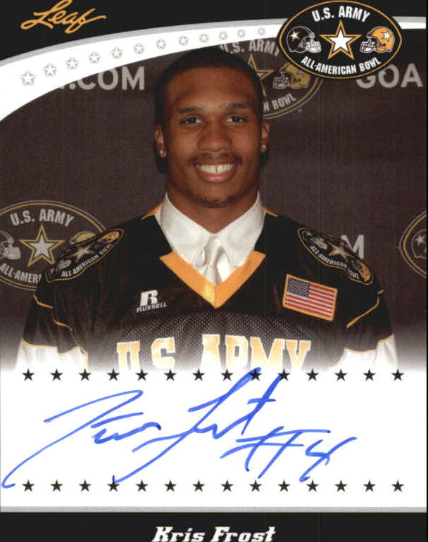 2011 Leaf Army All-American Bowl Tour Autographs #TAKF1 Kris Frost