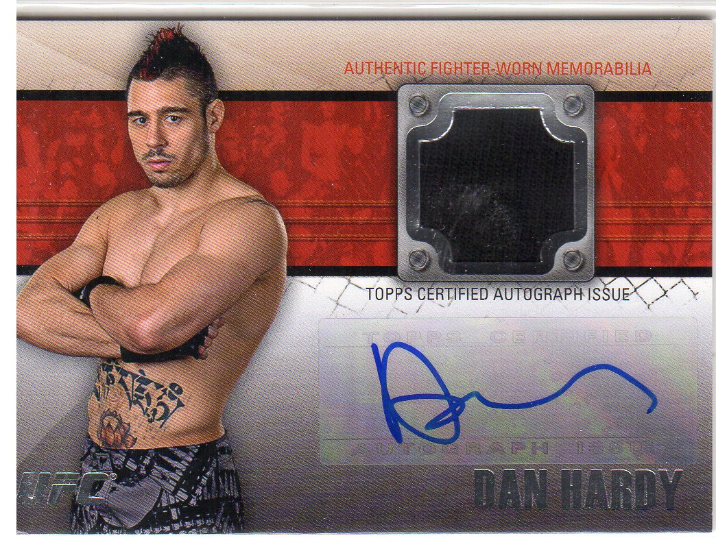 2011 Topps UFC Title Shot Fighter Relics Autographs #FARDHA Dan Hardy