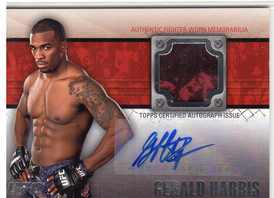 2011 Topps UFC Title Shot Fighter Relics Autographs #FARGH Gerald Harris