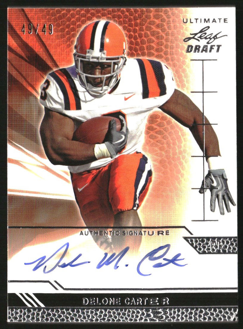 2011 Leaf Ultimate Draft #UDC1 Delone Carter