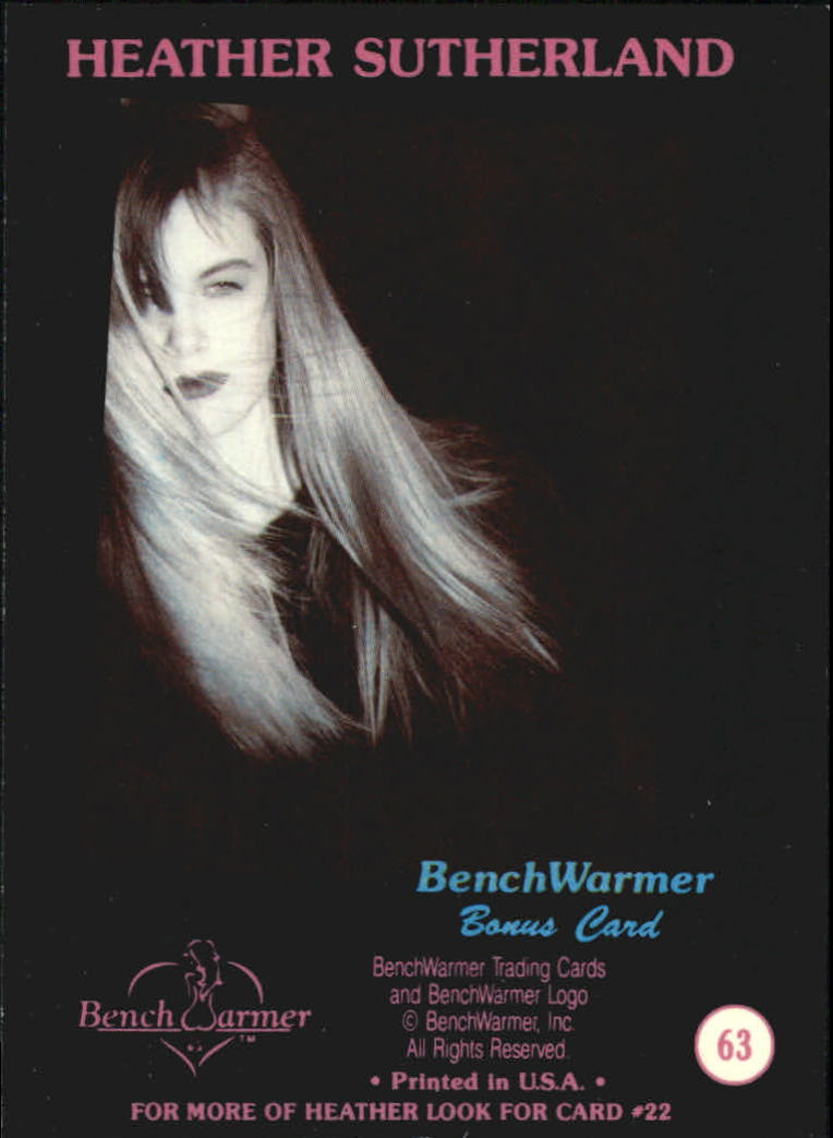 1992 Bench Warmer #63 Heather Sutherland