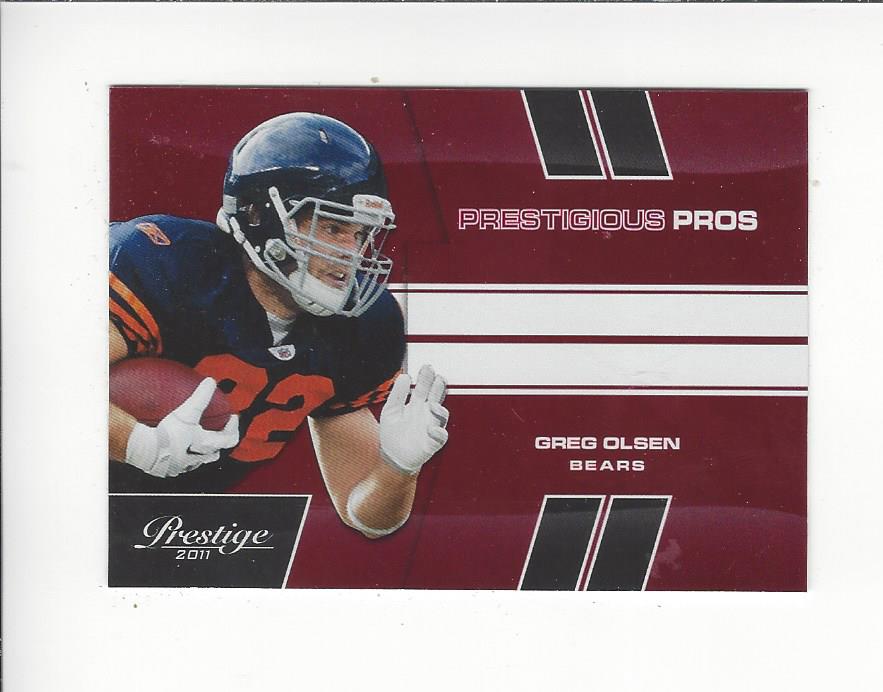 2011 Prestige Prestigious Pros Red #25 Greg Olsen