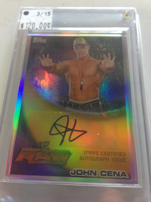2010 Topps WWE Autographs #JCA1 John Cena