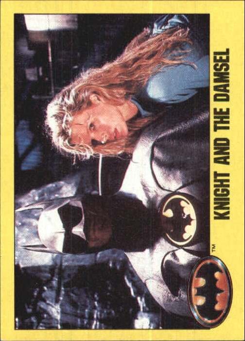 1989 Topps Batman Movie #158 Knight and the Damsel