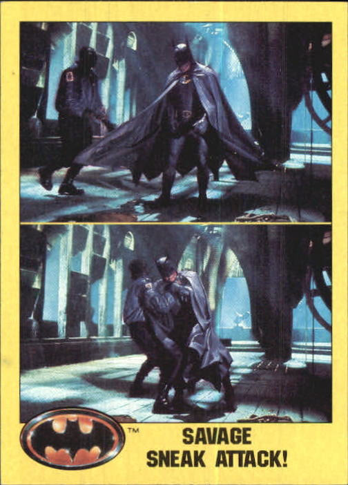 1989 Topps Batman Movie #182 Savage Sneak Attack