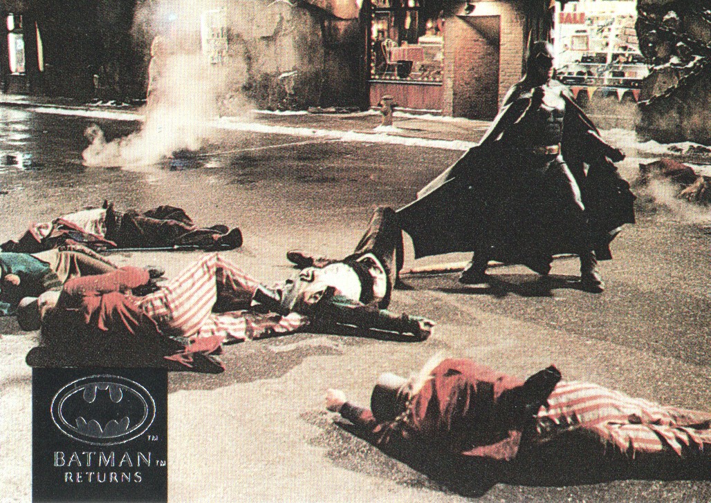 1992 Stadium Club Batman Returns #71 Another view of Batman's spectacular