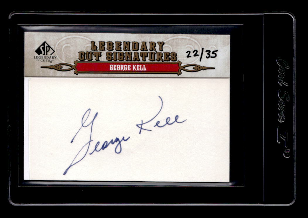 2011 SP Legendary Cuts Legendary Signatures #77 George Kell/35