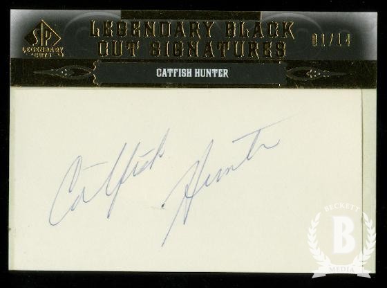 2011 SP Legendary Cuts Legendary Black Signatures #NYCH Catfish Hunter/14