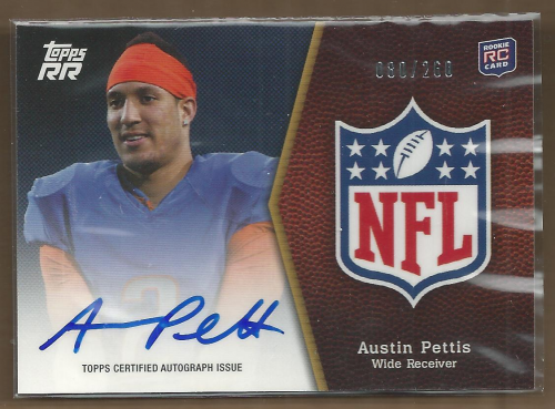 2011 Topps Rising Rookies NFL Shield Autographs #SRAAP Austin Pettis/260