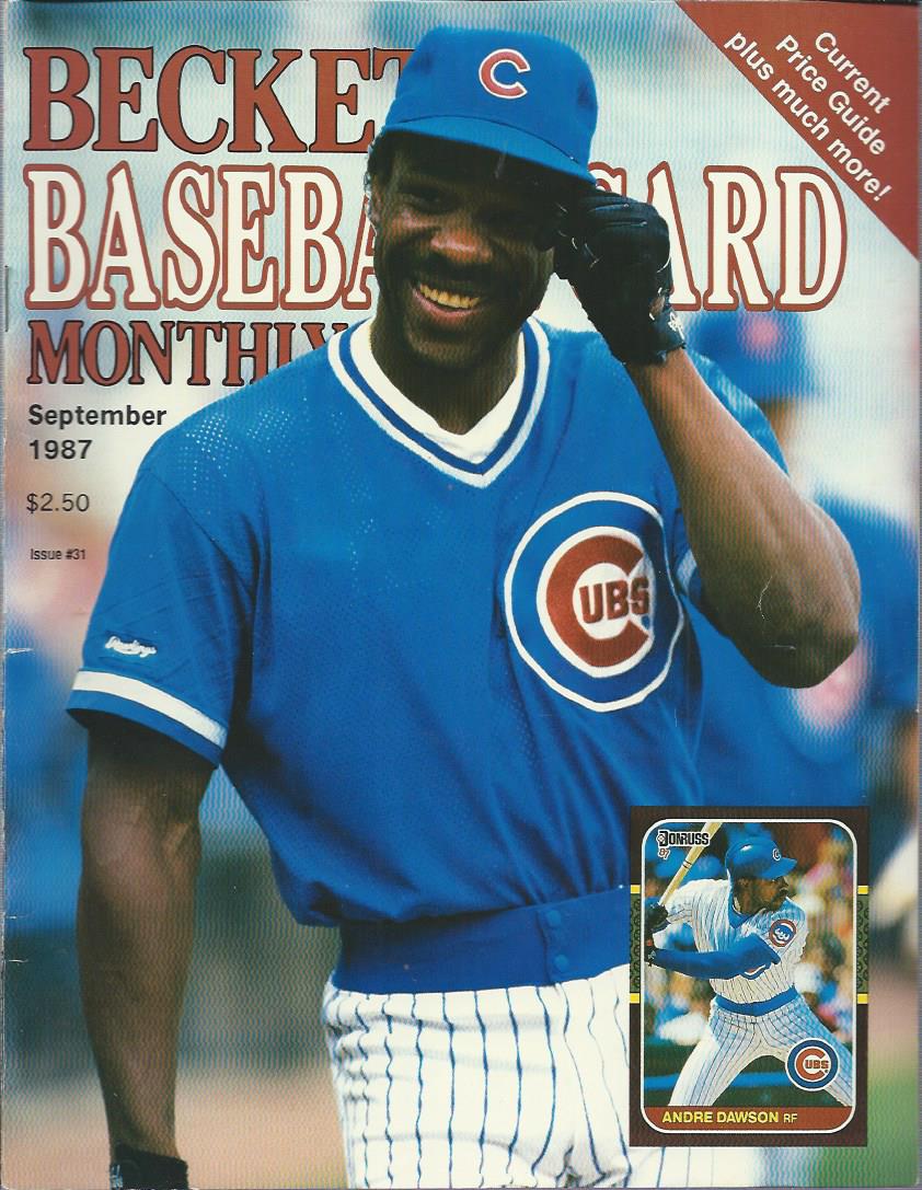 1984-14 Beckett Baseball #31 Andre Dawson (September 1987)