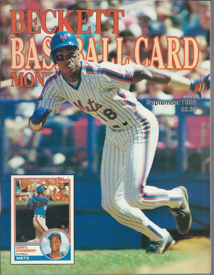 1984-14 Beckett Baseball #42 Darryl Strawberry (September 1988)