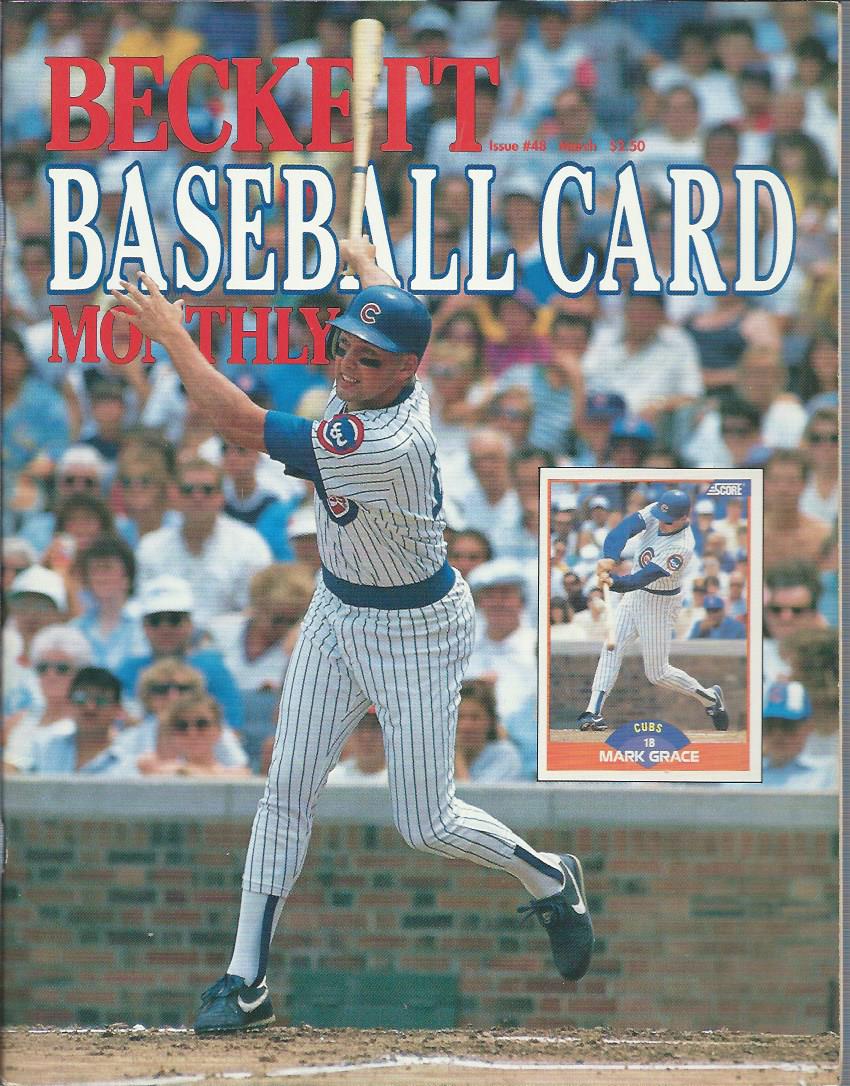 1984-14 Beckett Baseball #48 Mark Grace (March 1989)
