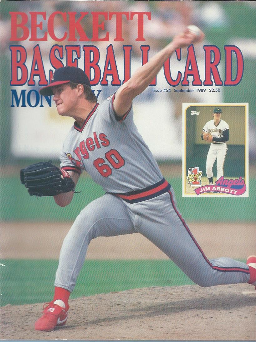 1984-14 Beckett Baseball #54 Jim Abbott (September 1989)