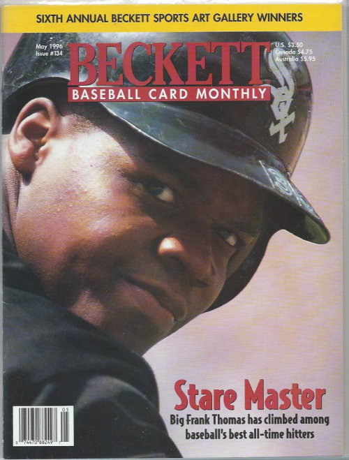 1984-14 Beckett Baseball #134 Frank Thomas (May 1996)