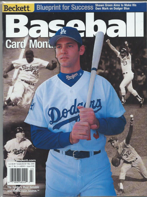 1984-14 Beckett Baseball #180 Shawn Green (March 2000)