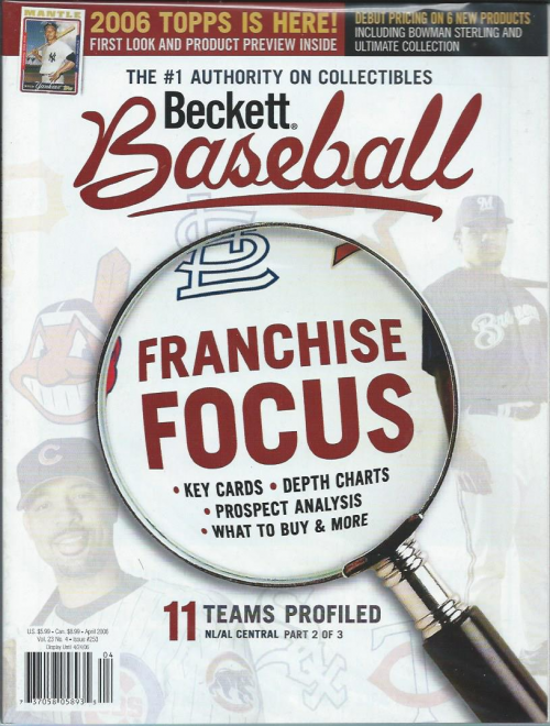 1984-14 Beckett Baseball #253 Franchise Focus (April 2006)