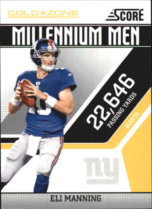 2011 Score Millennium Men Gold Zone #9 Eli Manning